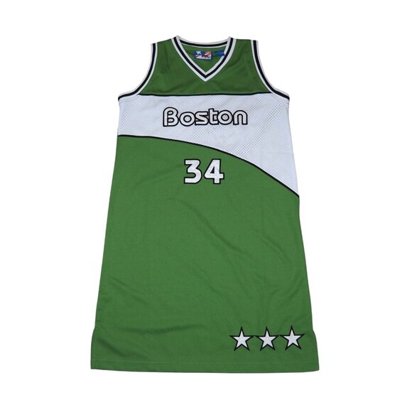 Forte Bleu FBG Lady's VTG Boston Celtics Jersey Dress Women's L Green / White - Picture 1 of 9